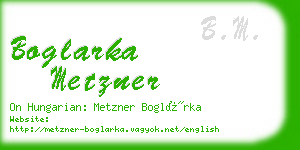 boglarka metzner business card